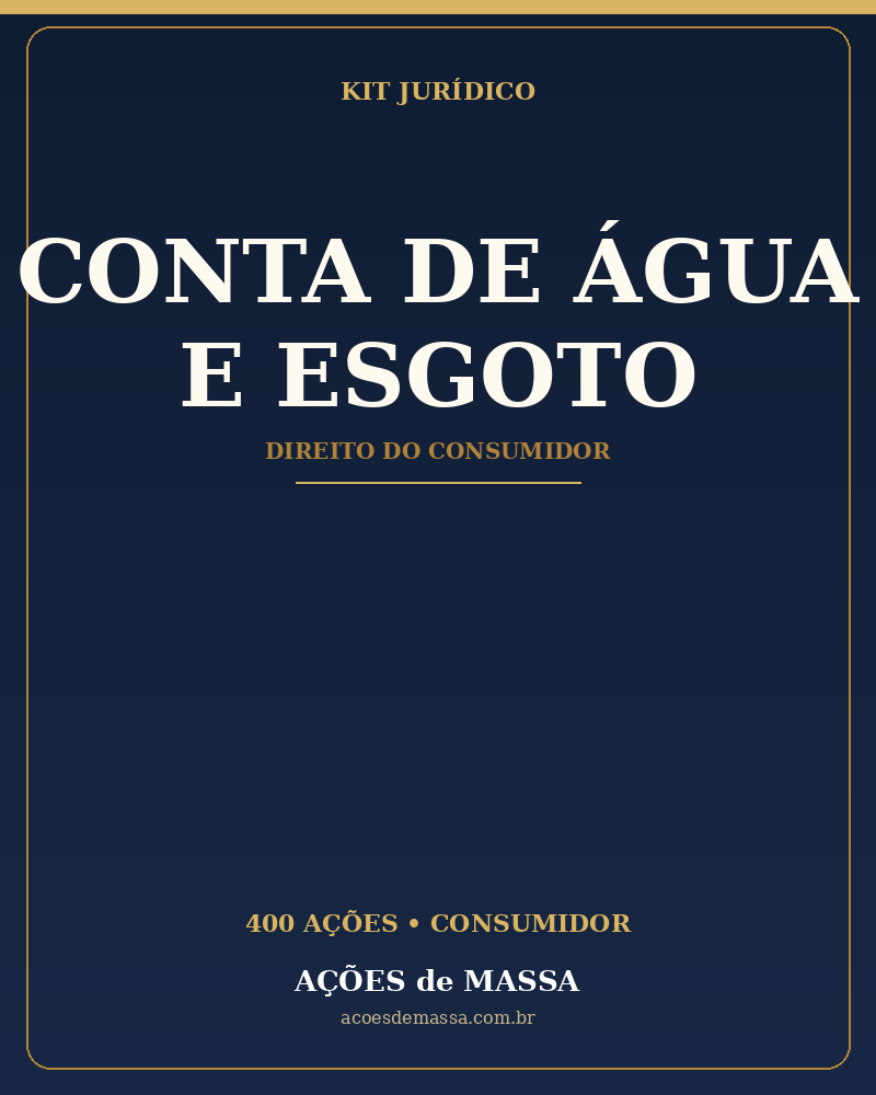Kit Conta de Água e Esgoto